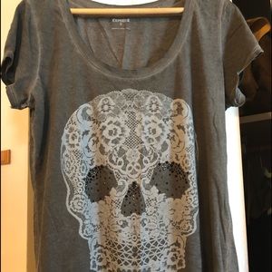 Gray Skull Tee